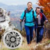 Outdoor Compass with Metal Chains, Retro Compass with Luminous Numerals,