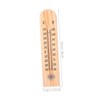 KONTONTY Analog Temperature Gauge Small Wooden Thermometer for Kitchen Cooking