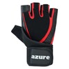 Azure Gewichtheber-Handschuhe, Rot/Schwarz, für Herren, Fitnessstudio, Fitness, Workout, rutschfest, gepolstert,