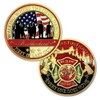 5 Pcs Wildland Firefighter Challenge Coin First in Last Out