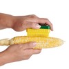 HIC Kitchen Corn Desilking Brush and Vegetable Scrubber, Dual-Textured Bristles,