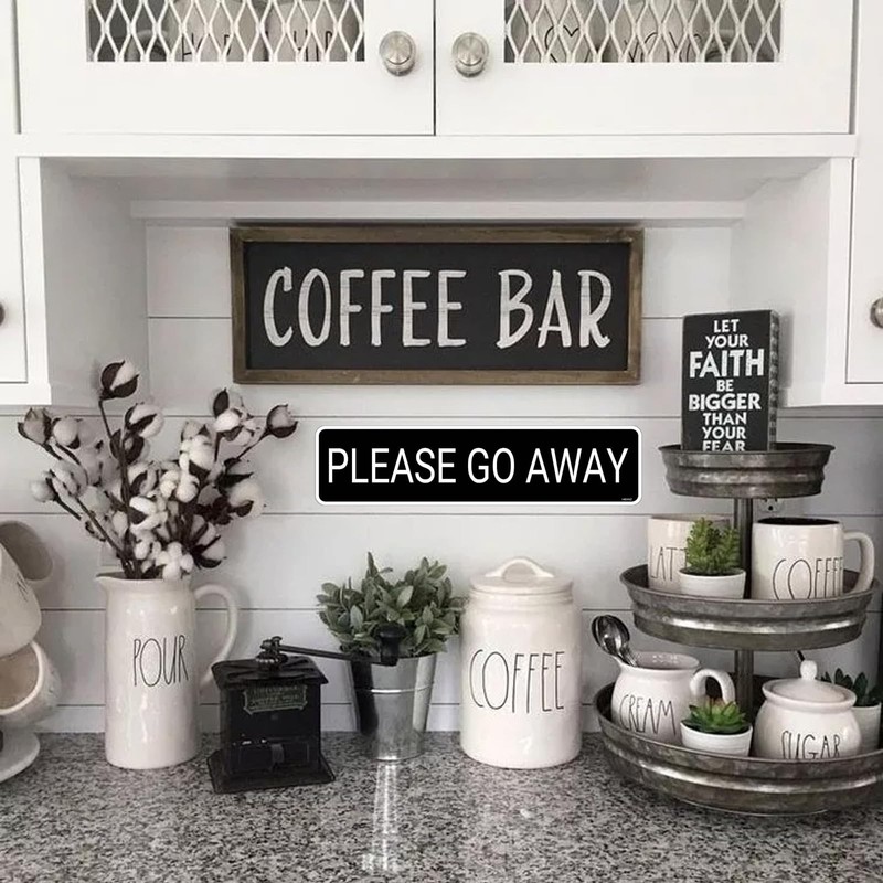Please Go Away Wall Decor Metal Signs Road Street Signs
