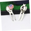 TOVINANNA 3sets Professional Golf Marker Divot Tool Hat Clip Golf