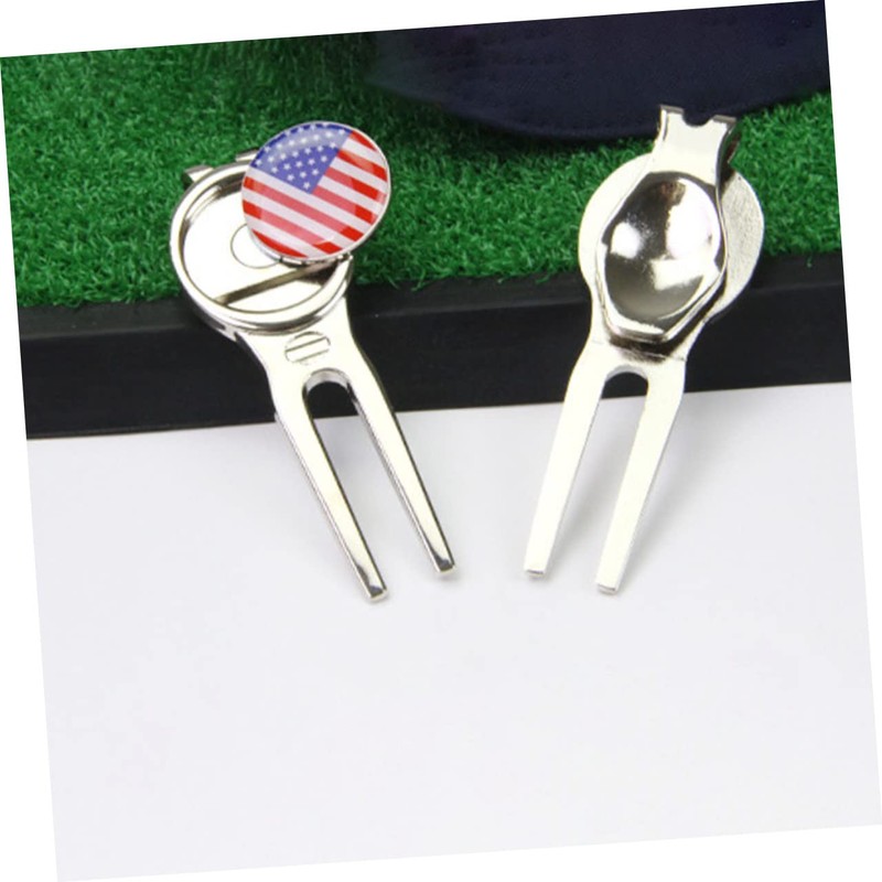 TOVINANNA 3sets Professional Golf Marker Divot Tool Hat Clip Golf