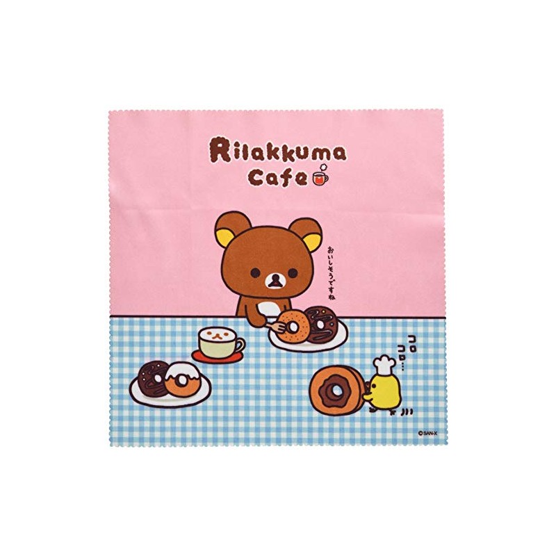 Rilakkuma Cleaning Cloth, Ultra Fine Fiber, 7.7 x 7.7 inches
