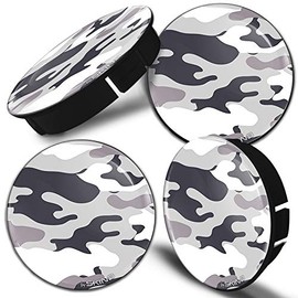 SkinoEu® 4 x 60mm 3D Gel Car Wheel Centre Universal Rims Hub Center Caps Vehicle Auto Tuning Emblem Camouflage C 22 Z*