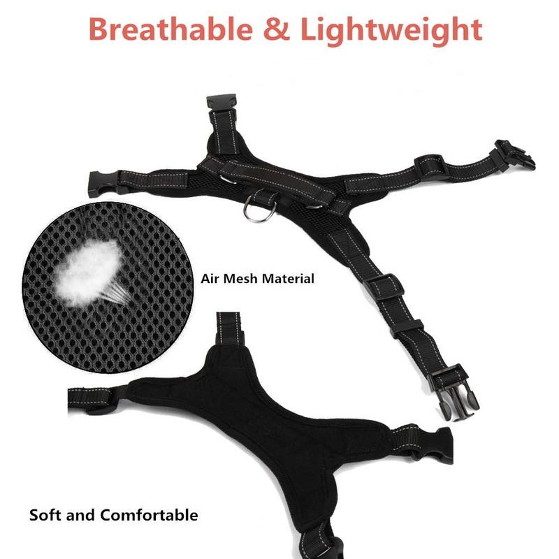 Dog Harness Adjustable No Pull Puppy Vest Harness Mesh Breathable
