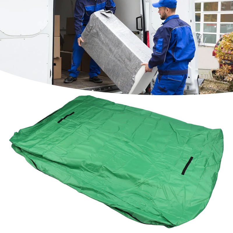 Green Large Removable Mattress Storage Bag 210D Silver Coated Waterproof