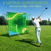 Battle Golf Chipping Game, 70"x70" Portable Chipping Mat, Indoor Outdoor
