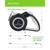 Chew Proof Retractable Dog Leash with 2 Heavy Duty Anti-Chewing