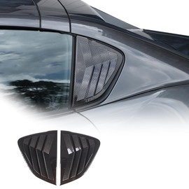 JONKOKO Car Rear Side Window Louvers for Mazda MX-5 ND 2015-2023 Triangular Window Glass Blinds Exterior Accessories (Only Fit Hardtop Version) (Carbon Fiber)