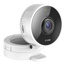 D-Link DCS-8100LH Indoor IP Surveillance Camera, 720p HD, Wi-Fi Connection, Cloud or MicroSD Recording, Sound & Motion Detection, Day & Night Vision, 2-Way Audio, Alexa & Google Assistant Compatible