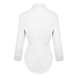 Hybrid & Company Womens Casual Work High Low Blazer Jacket JK45590 1073T White L