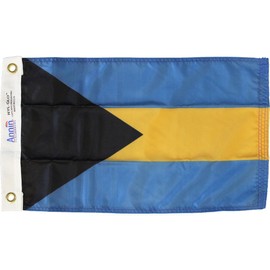 Bahamas - 12 in x 18 in Nylon World Flag