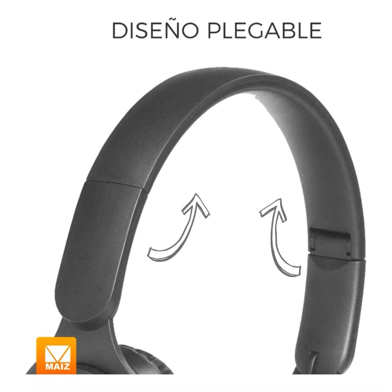 Maíz Audifonos Bluetooth Inalambric Diadema Manos Libres Plegable