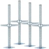 Scaffold 24" Adjustable Leveling Galvanized Screw Jack with Base Plate,