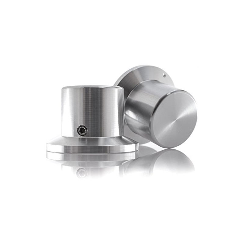 Hifi Lab Pot Aluminium 38X26X26 Audio Rotary Knob Solid Silver