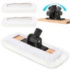 4 Pack 10 Inch Lambswool Applicator Kit, 180° Adjustable Lambskin