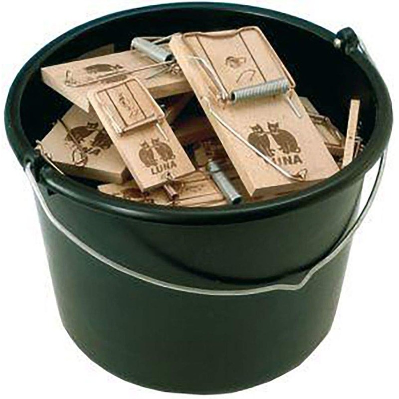 DEUFA Mousetraps Pack of 100 in a Bucket