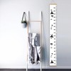 MinoMia Kids Growth Chart, Wood Frame Fabric Canvas Height Measurement