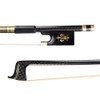 4/4 violín violín Fibra de Carbono Palo Redondo ébano Rana