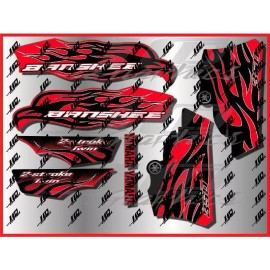 banshee 2007 Yamaha banshee full graphics decal kit ..THICK AND HIGH GLOSS