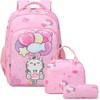 Kimwadalh Cute Cat Backpack for Girls Unicorn School Bag Girls