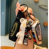 Cirsaeur 2-piece Set Panda Toy Key Chain Cute Boy Girl