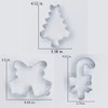 LILIAO Christmas Cute Cookie Cutter Set - 3 Piece -