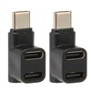 Zunate 2 Pack USB C 3.1 90 Degree Angle Adapter