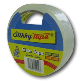 EPOSGEAR Stikky 24mm x 50m Packing Sticky Tape - Clear (Pack of 1)