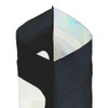Holographic Foil Clear Window & Black Resealable Zip Baggies for