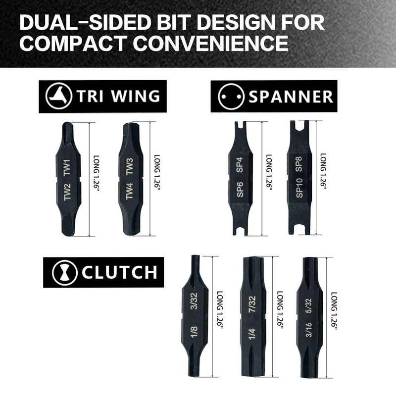 Cosmedge Security Bit Kit Set with Magnetic Extension Bit Holder