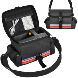 Portable Camera Carrying Case Compatible with Polaroid Now 2nd/3rd Gen I-Type/Now/Now+/ Onestep 2 VF/OneStep+, Instant Film Camera Crossbody Storage Bag with Mesh Pockets for Accessories(Case Only)