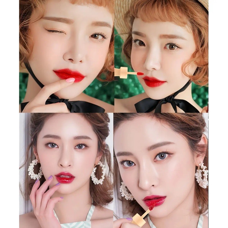 2 Tintas Labial Forma De Paleta Coreanas 12 Piezas