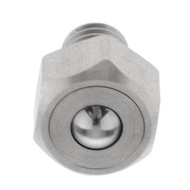 Perfeclan Flange Ball Roller Mounted Bearings M5/M6/M8/M10///M20 Thread, M6 10x15mm