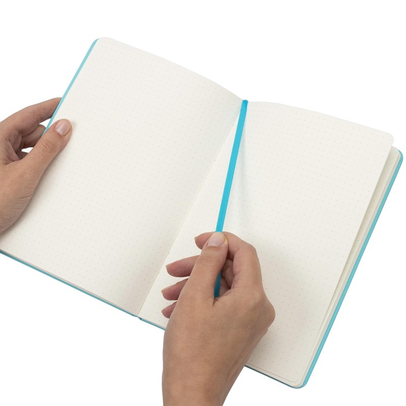Bullet Journal A5 Dotted Notebook with Faux Leather Hardback Cover