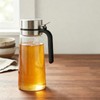 Pethiy Honey Dispenser,21 oz Glass Honey Pot Syrup Dispenser with