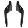 Black Right-Hand Yale UPVC Window Handle Cranked Double Glazing Universal
