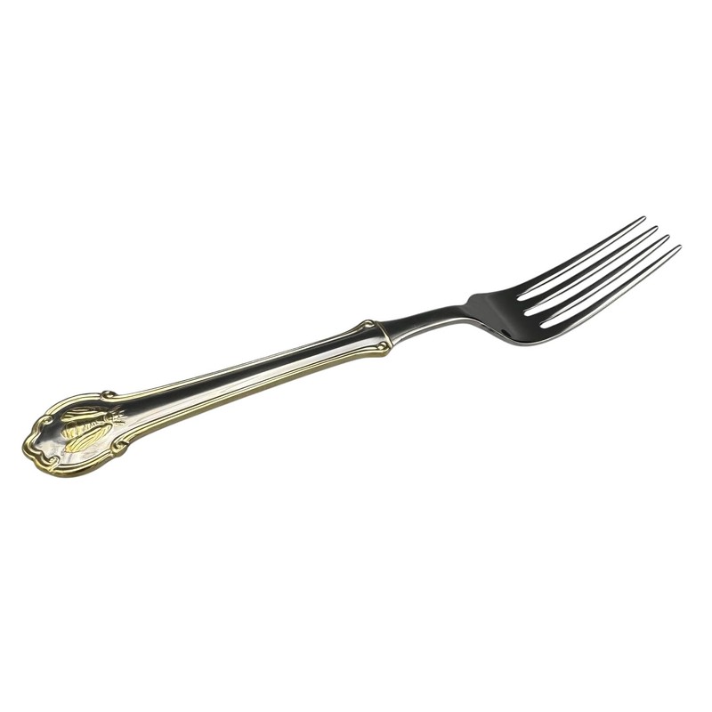 Wallace Napoleon Bee Gold Accent 18/10 Stainless Dinner Fork (Set