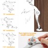 Pack of 2 Soft Close Lid Support Hinges with Attachment,