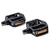 Sport Direct™ Flat-Platform 9/16" BMX/MTB Anti-Slip Reflective Black Alloy Pedals