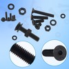 HVDHYY M3 M4 M5 M6 Nut and Bolt Set Black