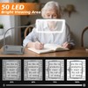 Magnifying Glass with Light and Stand 50 LED Desk Magnifying
