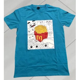 McDonald's New McDonald's Collectors Shirt Size Medium -2024-blue-