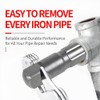 6-Piece Heavy Duty Pipe Extractor Set，Broken Pipe Removal Tool Kit