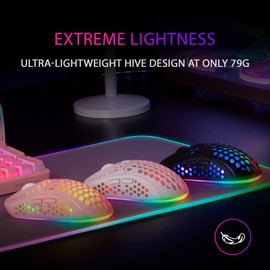 MARSGAMING Mars Gaming MMW3 Wireless Gaming Mouse, RGB Flow, Ultralight 79g, 3200DPI, Black