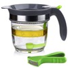 IVYHOME 4 Cups Plastic Fat Separator with Bottom Release, Gravy