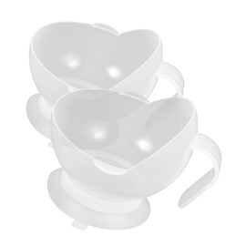 Baluue 2Pcs Suction Cup Bowl for Elderly and Disabled Slip Design Lightweight Dining Assistant for Safe Self Feeding for Seniors with Grip