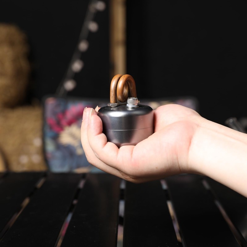 Gexdes Mini Alcohol Camping Stove – Lightweight Brass & Aluminum
